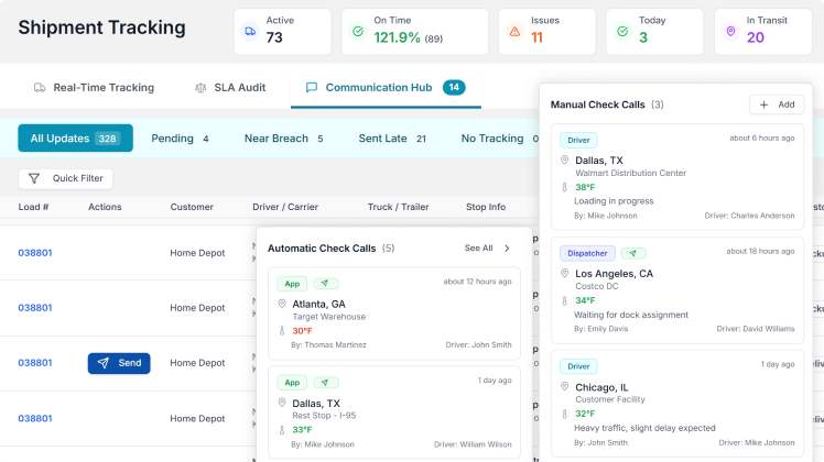 LoadStop AI captures, emails, tender responses and shipment updates in one place.