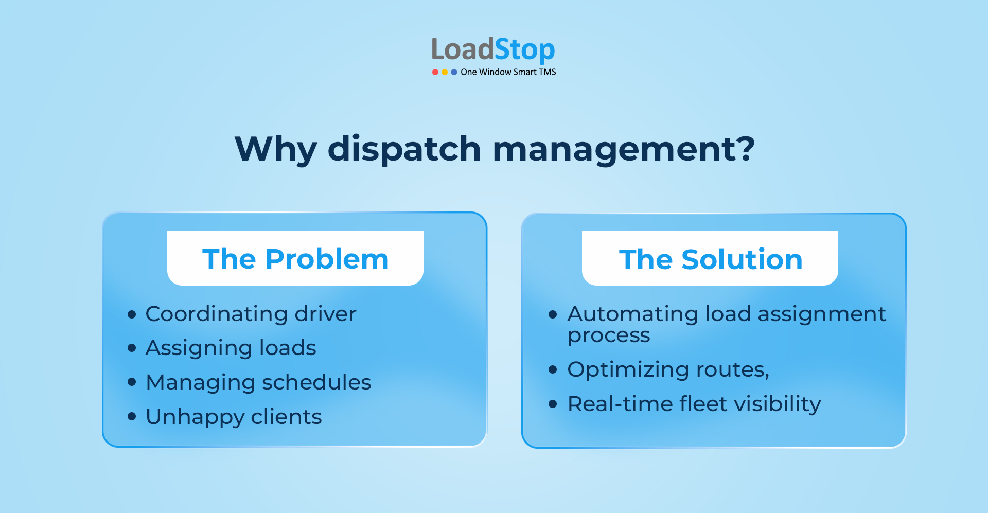 Dispatch management software