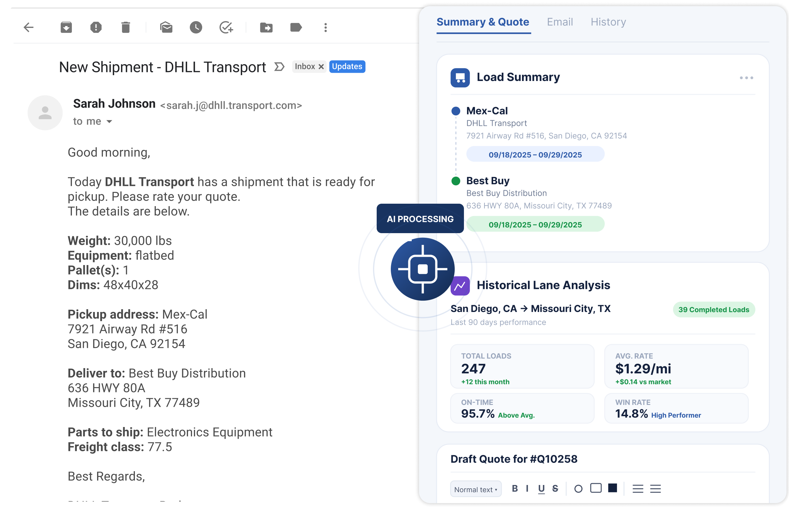 Turn Inbound Emails & Docs Into Dispatch-Ready Loads