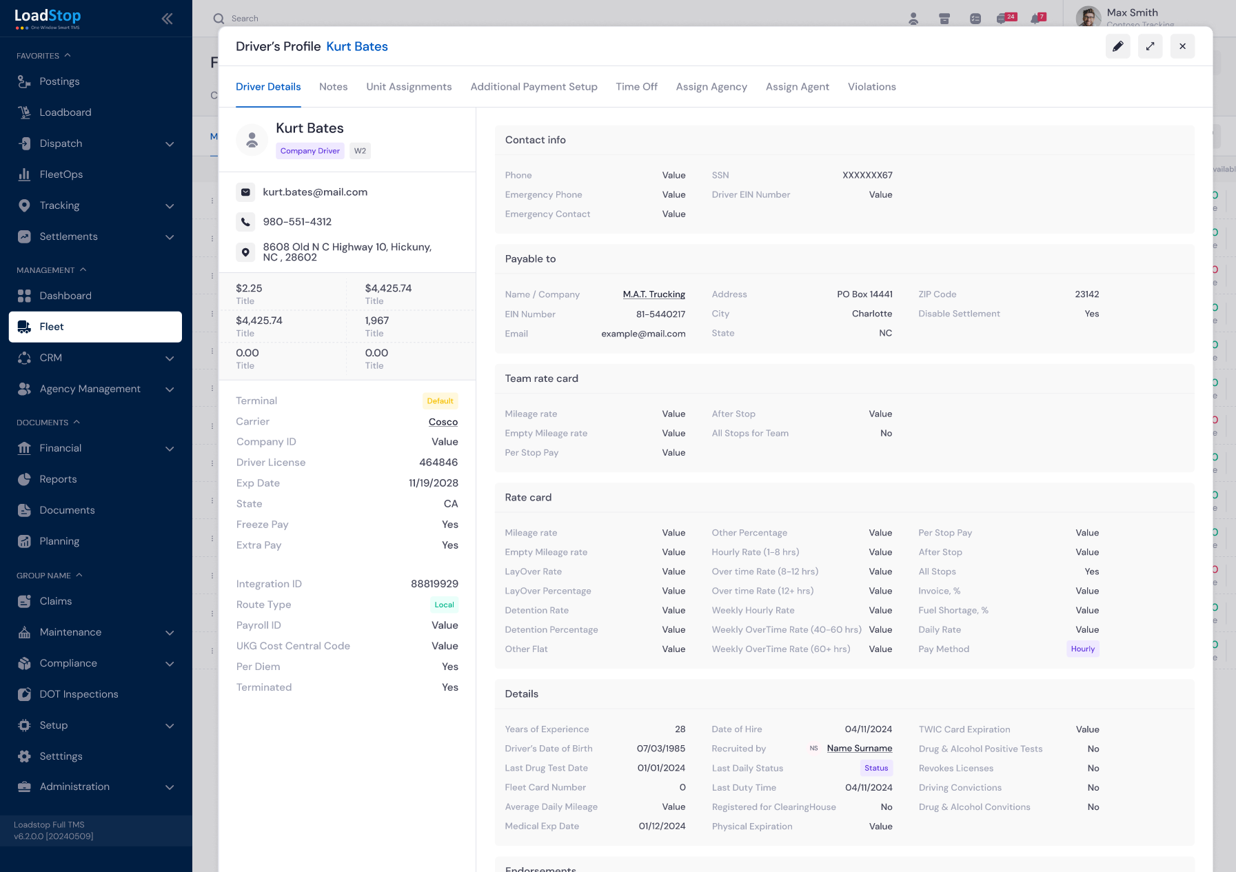 Fleet Management System