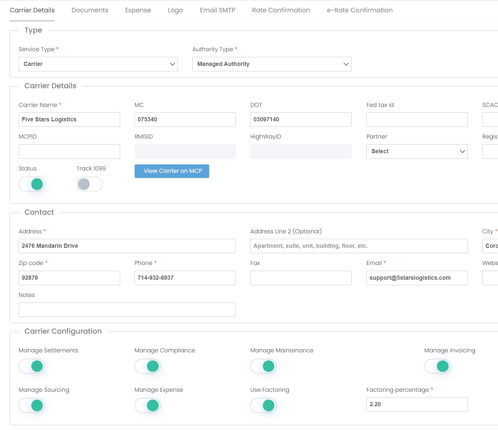 Fleet Management System